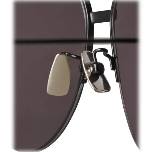 Bottega Veneta Sunglasses & Eyewear-- Metal Aviator Sunglasses - Grey Black - Sunglasses - Eyewear - Avvenice