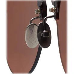 Bottega Veneta Sunglasses & Eyewear-- Metal Cat Eye Sunglasses - Silver Red - Sunglasses - Eyewear - Avvenice