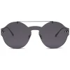 Bottega Veneta Sunglasses & Eyewear-- Nylon Classic Sunglasses - Ruthenium Black Gray - Sunglasses - Eyewear - Avvenice