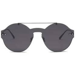 Bottega Veneta Sunglasses & Eyewear-- Nylon Classic Sunglasses - Ruthenium Black Gray - Sunglasses - Eyewear - Avvenice