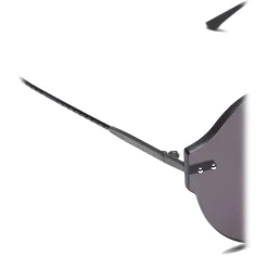 Bottega Veneta Sunglasses & Eyewear-- Nylon Classic Sunglasses - Ruthenium Black Gray - Sunglasses - Eyewear - Avvenice