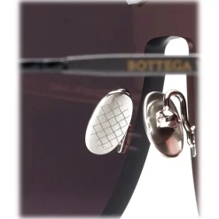 Bottega Veneta Sunglasses & Eyewear-- Nylon Classic Sunglasses - Ruthenium Black Gray - Sunglasses - Eyewear - Avvenice