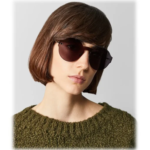 Bottega Veneta Sunglasses & Eyewear-- Nylon Classic Sunglasses - Ruthenium Black Gray - Sunglasses - Eyewear - Avvenice
