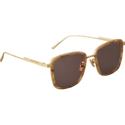 Bottega Veneta Sunglasses & Eyewear-- Rectangular Sunglasses - Brown Beige - Sunglasses - Eyewear - Avvenice