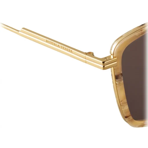Bottega Veneta Sunglasses & Eyewear-- Rectangular Sunglasses - Brown Beige - Sunglasses - Eyewear - Avvenice