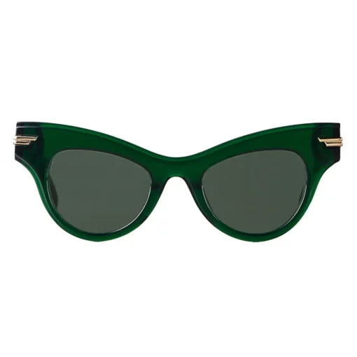 Bottega Veneta Sunglasses & Eyewear-- The Original 04 Cat Eye Sunglasses - Green - Sunglasses - Eyewear - Avvenice