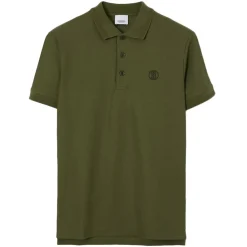 Burberry T-shirt-- Cotton Polo Shirt - Olive - Exclusive Collection - Avvenice
