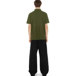 Burberry T-shirt-- Cotton Polo Shirt - Olive - Exclusive Collection - Avvenice