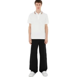 Burberry T-shirt-- Cotton Polo Shirt - White - Exclusive Collection - Avvenice