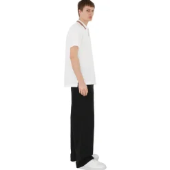 Burberry T-shirt-- Cotton Polo Shirt - White - Exclusive Collection - Avvenice