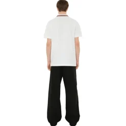 Burberry T-shirt-- Cotton Polo Shirt - White - Exclusive Collection - Avvenice