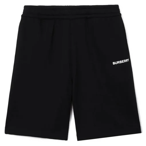 Burberry Trousers-- Cotton Shorts - Black - Exclusive Collection - Avvenice