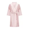 by Dariia Day Shirts-- Long Silk Robe - Blush Pink - Fashion - New Collection - Mulberry Silk - Artisan Silk Robe - Luxury - Avvenice