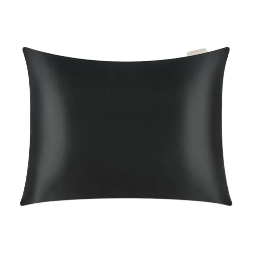 by Dariia Day Bedding-- Pure Silk Pillow - Midnight Black - Fashion - Mulberry Silk - Artisan Silk Pillow - Luxury - Avvenice
