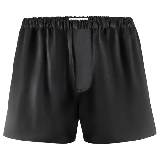 by Dariia Day Swimwear-- Silk Boxers - Midnight Black - Fashion - New Collection - Mulberry Silk - Artisan Silk Boxers - Luxury - Avvenice