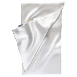 by Dariia Day Bedding-- Silk Pillowcase - Powder White - Bedding - Home - Mulberry Silk - Artisan Silk Pillowcase - Luxury - Avvenice
