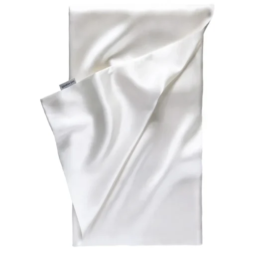 by Dariia Day Bedding-- Silk Pillowcase - Powder White - Bedding - Home - Mulberry Silk - Artisan Silk Pillowcase - Luxury - Avvenice