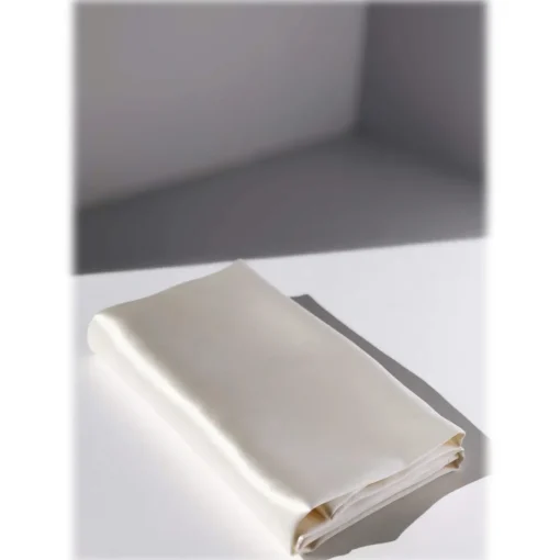 by Dariia Day Bedding-- Silk Pillowcase - Powder White - Bedding - Home - Mulberry Silk - Artisan Silk Pillowcase - Luxury - Avvenice