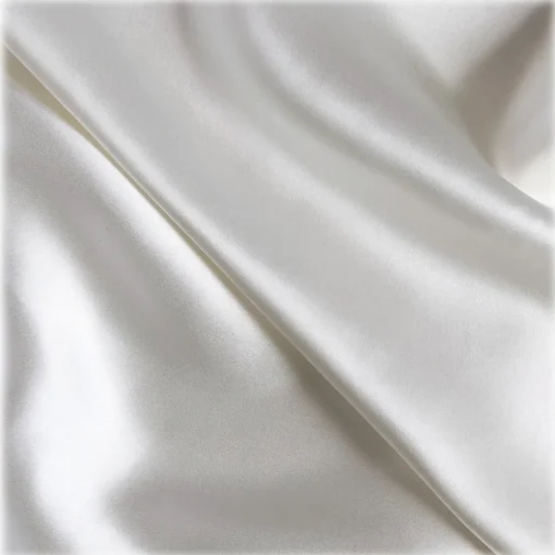 by Dariia Day Bedding-- Silk Pillowcase - Powder White - Bedding - Home - Mulberry Silk - Artisan Silk Pillowcase - Luxury - Avvenice