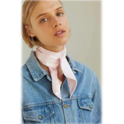 by Dariia Day Scarves-- Silk Scarf Long - Blush Pink - Fashion - New Collection - Mulberry Silk - Artisan Silk Scarf - Luxury - Avvenice