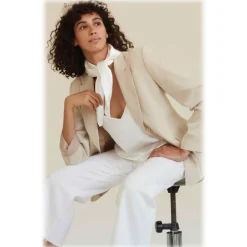 by Dariia Day Scarves-- Silk Scarf Square - Powder White - Fashion - New Collection - Mulberry Silk - Artisan Silk Scarf - Luxury - Avvenice