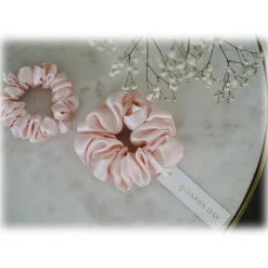 by Dariia Day Other Accessories-- Silk Scrunchie - Blush Pink - Fashion - Accessories - Mulberry Silk - Artisan Silk Scrunchie - Luxury - Avvenice