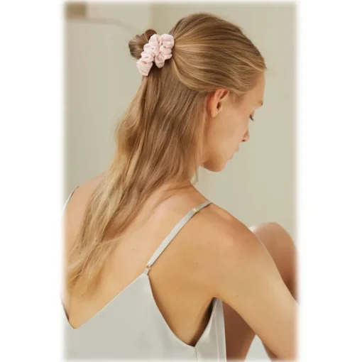 by Dariia Day Other Accessories-- Silk Scrunchie - Blush Pink - Fashion - Accessories - Mulberry Silk - Artisan Silk Scrunchie - Luxury - Avvenice
