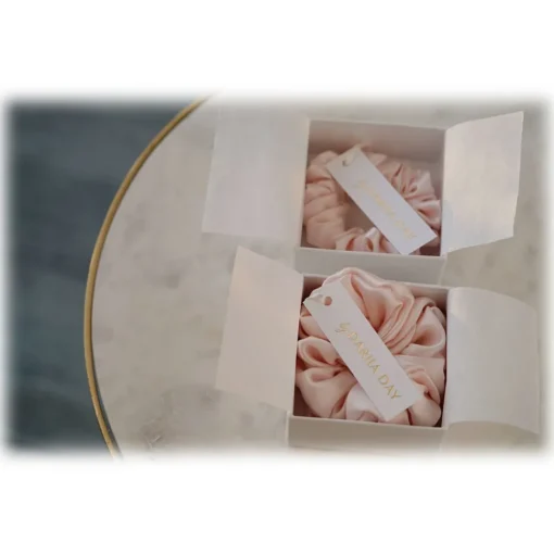 by Dariia Day Other Accessories-- Silk Scrunchie - Blush Pink - Fashion - Accessories - Mulberry Silk - Artisan Silk Scrunchie - Luxury - Avvenice