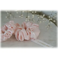 by Dariia Day Other Accessories-- Silk Scrunchie - Blush Pink - Fashion - Accessories - Mulberry Silk - Artisan Silk Scrunchie - Luxury - Avvenice