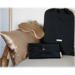 by Dariia Day Bedding-- Silk Travel Set - French Beige - Fashion - New Collection - Mulberry Silk - Artisan Silk Travel Set - Luxury - Avvenice