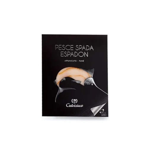 Calvisius Preserved Foods-- Swordfish Sliced - Selected Swordfish Fillet - Smoked and Specialties - 6 x 100 g - Avvenice