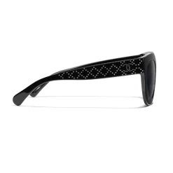 Chanel Sunglasses & Eyewear-- Butterfly Sunglasses - Black Gray Gradient - Eyewear - Avvenice