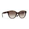 Chanel Sunglasses & Eyewear-- Butterfly Sunglasses - Dark Tortoise Brown - Eyewear - Avvenice