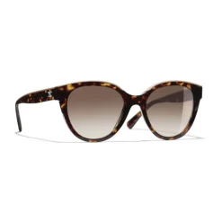 Chanel Sunglasses & Eyewear-- Butterfly Sunglasses - Dark Tortoise Brown - Eyewear - Avvenice
