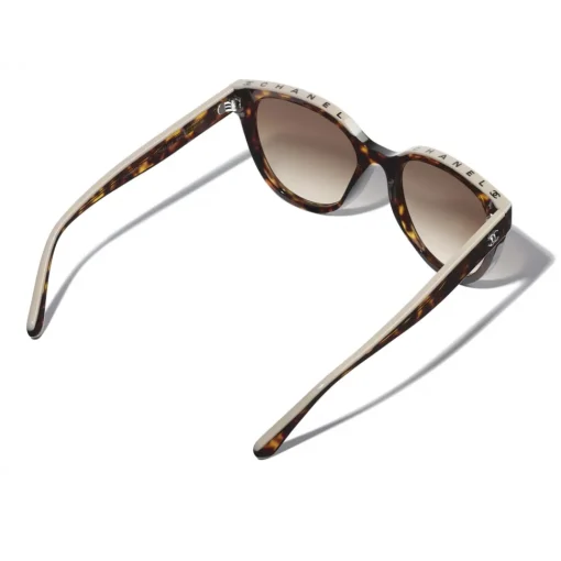 Chanel Sunglasses & Eyewear-- Butterfly Sunglasses - Dark Tortoise Brown - Eyewear - Avvenice