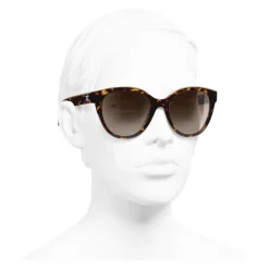 Chanel Sunglasses & Eyewear-- Butterfly Sunglasses - Dark Tortoise Brown - Eyewear - Avvenice