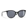Chanel Sunglasses & Eyewear-- Butterfly Sunglasses - Black Gray - Eyewear - Avvenice