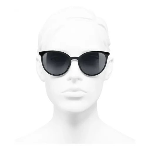 Chanel Sunglasses & Eyewear-- Butterfly Sunglasses - Black Gray - Eyewear - Avvenice