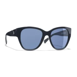 Chanel Sunglasses & Eyewear-- Butterfly Sunglasses - Dark Blue - Eyewear - Avvenice