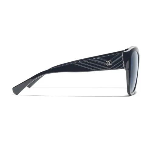 Chanel Sunglasses & Eyewear-- Butterfly Sunglasses - Dark Blue - Eyewear - Avvenice