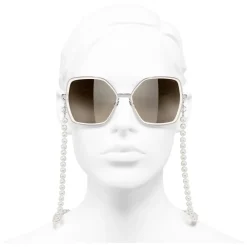 Chanel Sunglasses & Eyewear-- Butterfly Sunglasses - Pink Brown - Eyewear - Avvenice