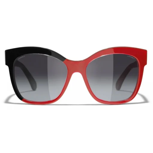 Chanel Sunglasses & Eyewear-- Butterfly Sunglasses - Black Coral Gray - Eyewear - Avvenice
