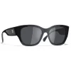 Chanel Sunglasses & Eyewear-- Butterfly Sunglasses - Dark Blue Gray - Eyewear - Avvenice