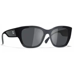 Chanel Sunglasses & Eyewear-- Butterfly Sunglasses - Dark Blue Gray - Eyewear - Avvenice