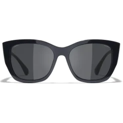 Chanel Sunglasses & Eyewear-- Butterfly Sunglasses - Dark Blue Gray - Eyewear - Avvenice