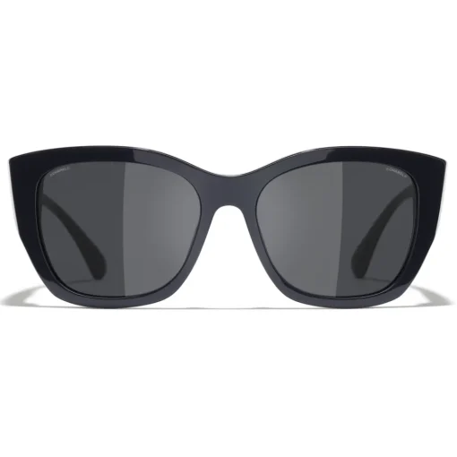 Chanel Sunglasses & Eyewear-- Butterfly Sunglasses - Dark Blue Gray - Eyewear - Avvenice