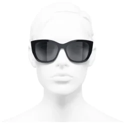 Chanel Sunglasses & Eyewear-- Butterfly Sunglasses - Dark Blue Gray - Eyewear - Avvenice