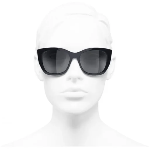 Chanel Sunglasses & Eyewear-- Butterfly Sunglasses - Dark Blue Gray - Eyewear - Avvenice