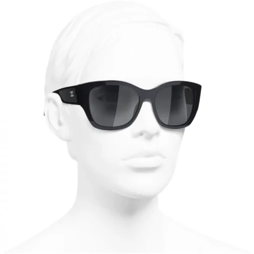 Chanel Sunglasses & Eyewear-- Butterfly Sunglasses - Dark Blue Gray - Eyewear - Avvenice