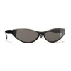 Chanel Sunglasses & Eyewear-- Cat Eye Sunglasses - Black Beige Brown - Eyewear - Avvenice